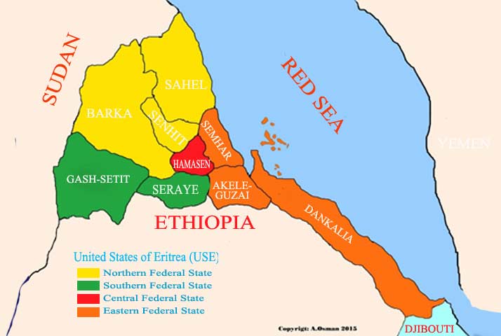 Eritrea Ethnic Map