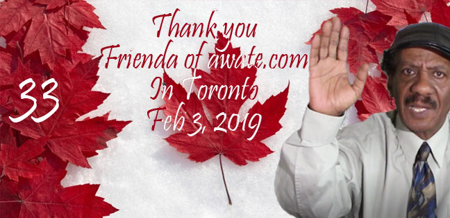 Thank You Friends of Awate in Toronto, We Hope Others Follow